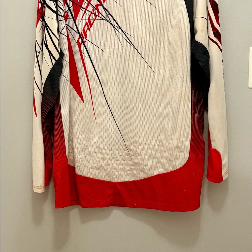 Fly Racing Red and White Men's Jersey - Picture 7 of 8